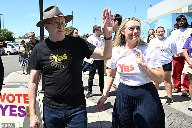 Senator Price claimed that Mr Albanese's push for the Voice referendum was another example of the Labor government's failure as it was a 'divisive' vote that endangered the unity of the country.