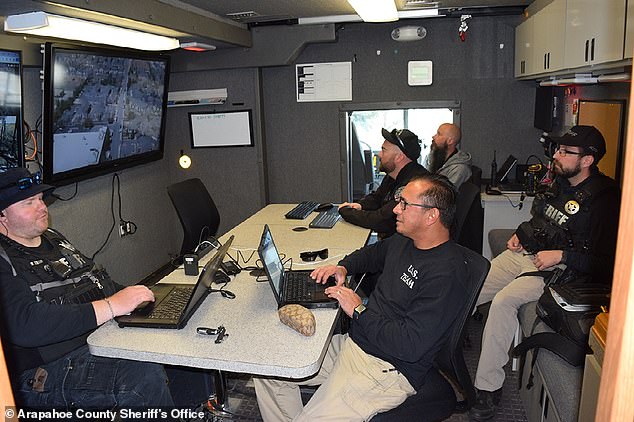 Drones are flown at a limited range because they must operate in line with the pilot's location and follow Federal Aviation Administration regulations regarding flights.  (photo: Arapahoe County Sheriff's Office tests use of drone in law enforcement)