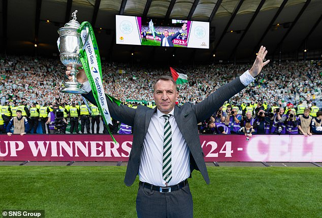 Brendan Rodgers' side beat their rivals 1-0 in the Scottish Cup final to move eight points clear in the table