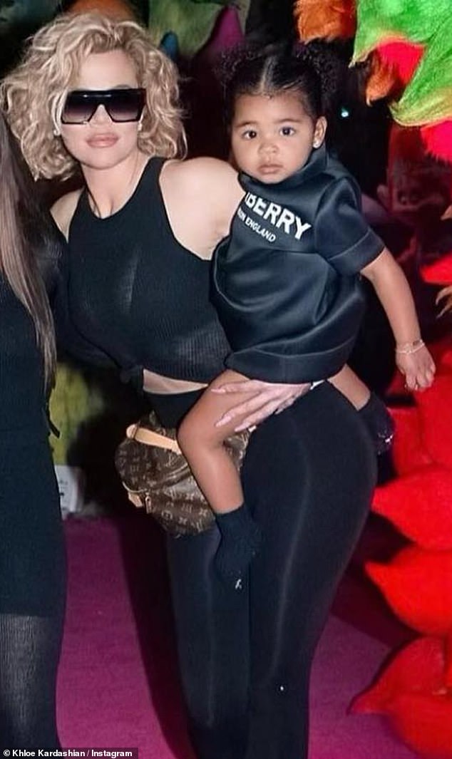 Khloe said she was bigger after welcoming True, but she actually seemed quite fit