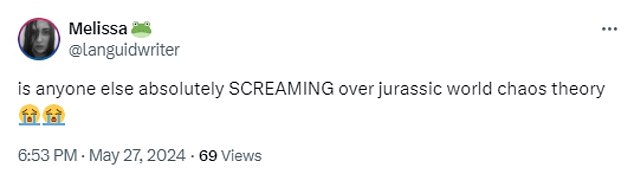 Dozens of fans of Netflix's Jurassic World shows came to X to praise the latest installment, in the form of the first seasons of Chaos Theory