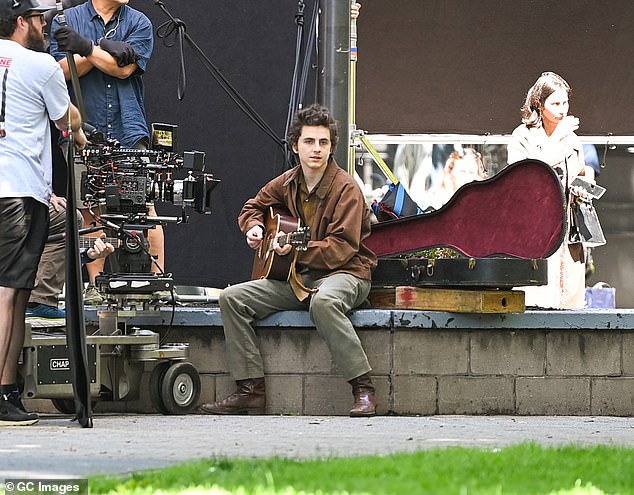 Later, Chalamet was seen filming in Hoboken, New Jersey