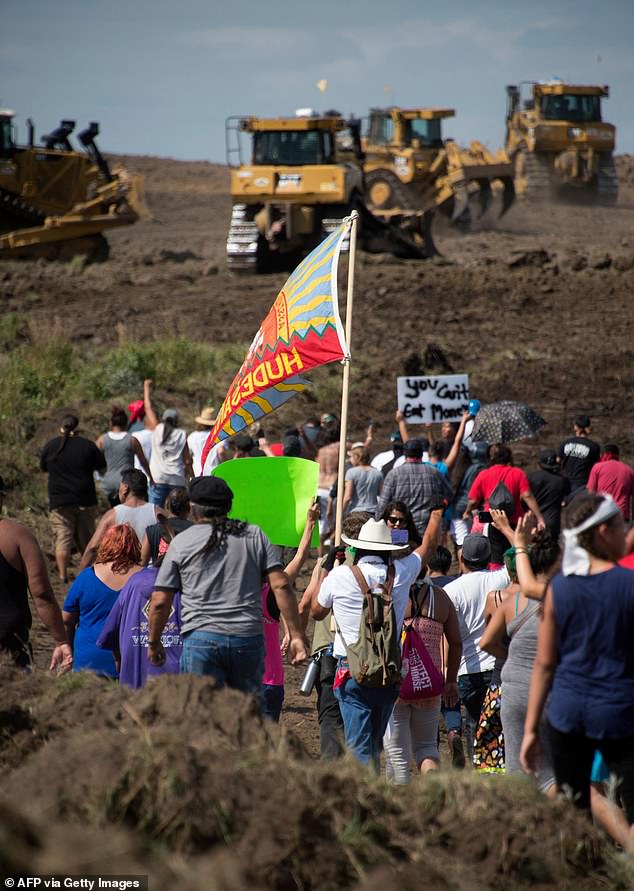 The DAPL protests continued for months, culminating in an announcement by the outgoing Obama administration that work on the pipeline would be halted.