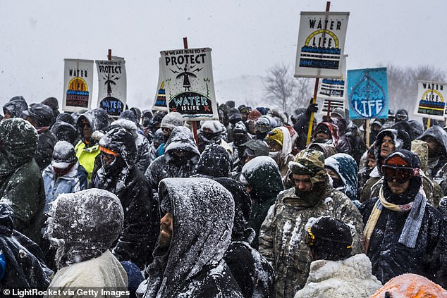 By the time protesters left in February 2017, they had left behind 48 million pounds of trash, which North Dakota taxpayers had to pay to clean up.