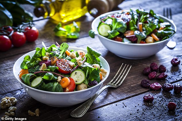 He shared the five foods you shouldn't take to the beach, including fresh salads (stock image)