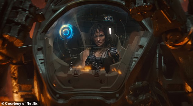 The film follows J.Lo's scientist character Atlas as she attempts to take down an evil AI entity named Harlan, played by Simo Liu.