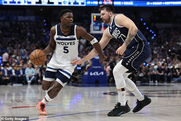 Edwards and the Timberwolves fought to stay alive during the Western Conference Finals