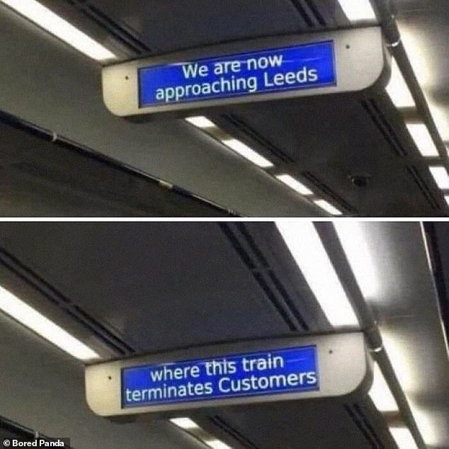 A simple mistake or a killer train literally killing commuters as they reach a town in the north of England?