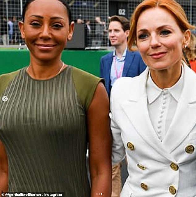 As well as looking back at their Spice Girls heyday, Geri also shared more recent photos with Mel by her side