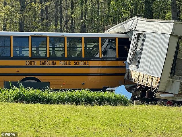 The South Carolina Highway Patrol cited the driver for speeding