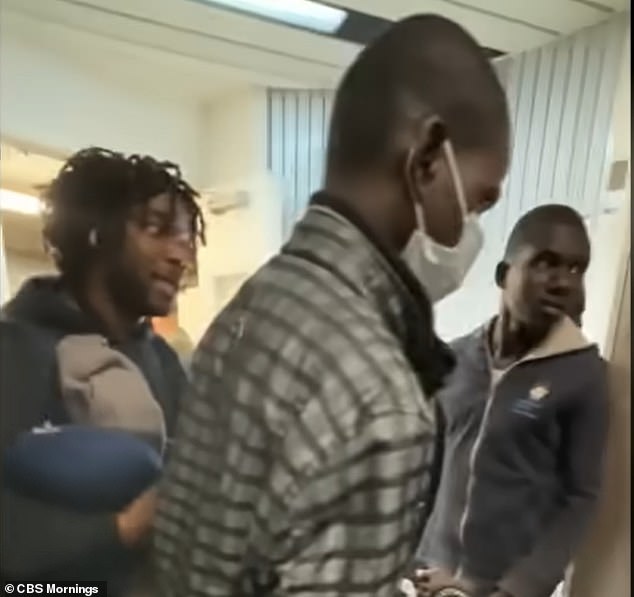 The remaining passengers were said to have been informed of the alleged reason for the removal before the eight men were asked to reboard the plane and retake their seats.