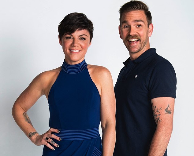 Rivalry: Mr Bouchet also claimed there had been a feud between former 2Day FM breakfast hosts Em Rusciano (left) and Harley Breen (right) in 2017