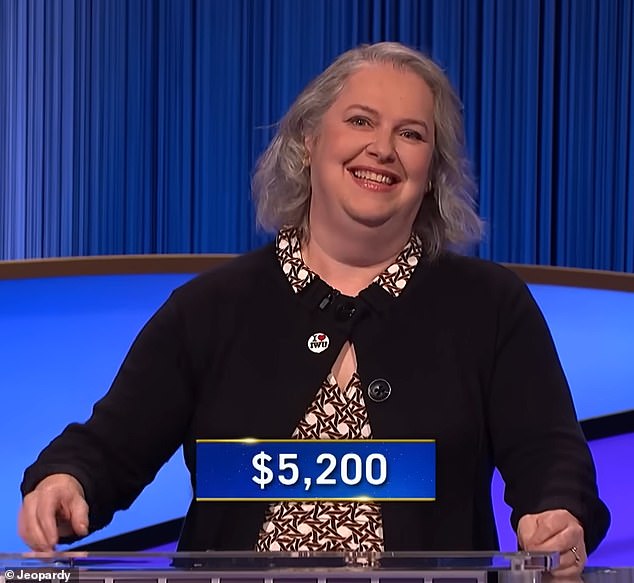 Although Amar's fellow contestants, Abby Mann (seen) and Steve Miller, also got the answer wrong, viewers were shocked by his decision to bet so much money.