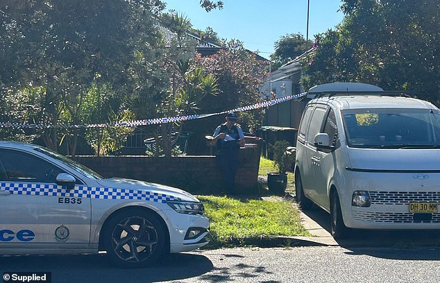 The single-storey brick house in Matraville remained a crime scene on Wednesday morning