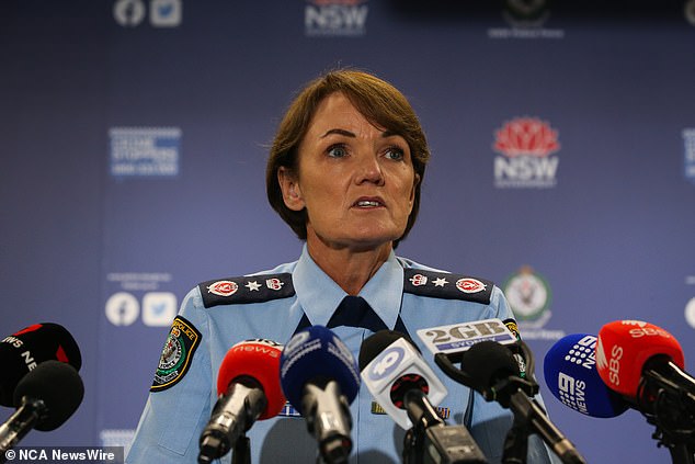 Ben Fordham said he would forward Mark's letter to NSW Police Commissioner Karen Webb's office (pictured at a press conference earlier this year)