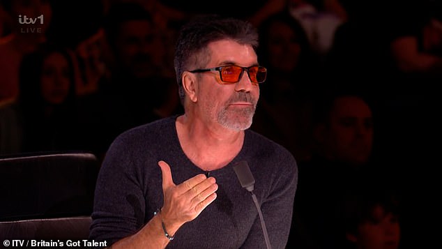 An impressed Simon Cowell then gave the semi-final performance an '11 out of 10'