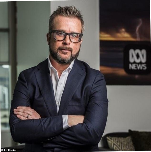 ABC news director James Stevens (pictured) scolded Laura Tingle with a wet lettuce