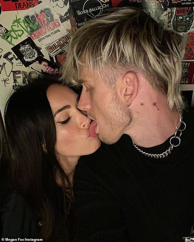 They are currently on a break after calling off their engagement, but when they were together, Megan gave MGK a necklace containing her blood.