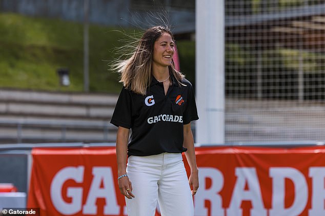 Manchester City's Laia Aleixandri during the Gatorade five-a-side event in Bilbao