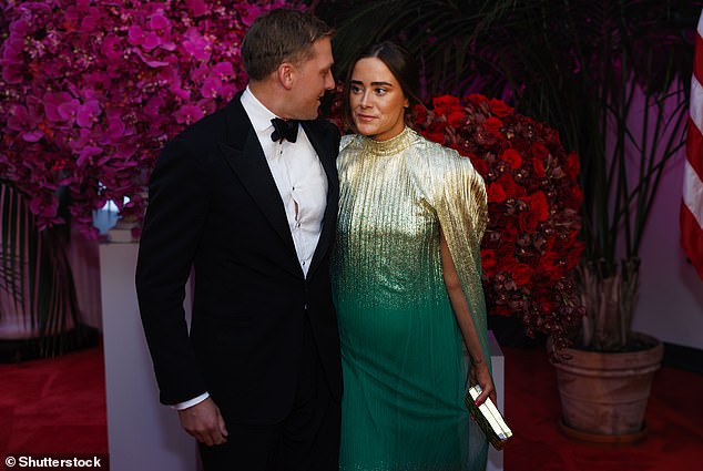 Peter Neal and Naomi Biden have been married for two years.  She was seen here last week at the state dinner, where speculation swirled around a possible baby bump