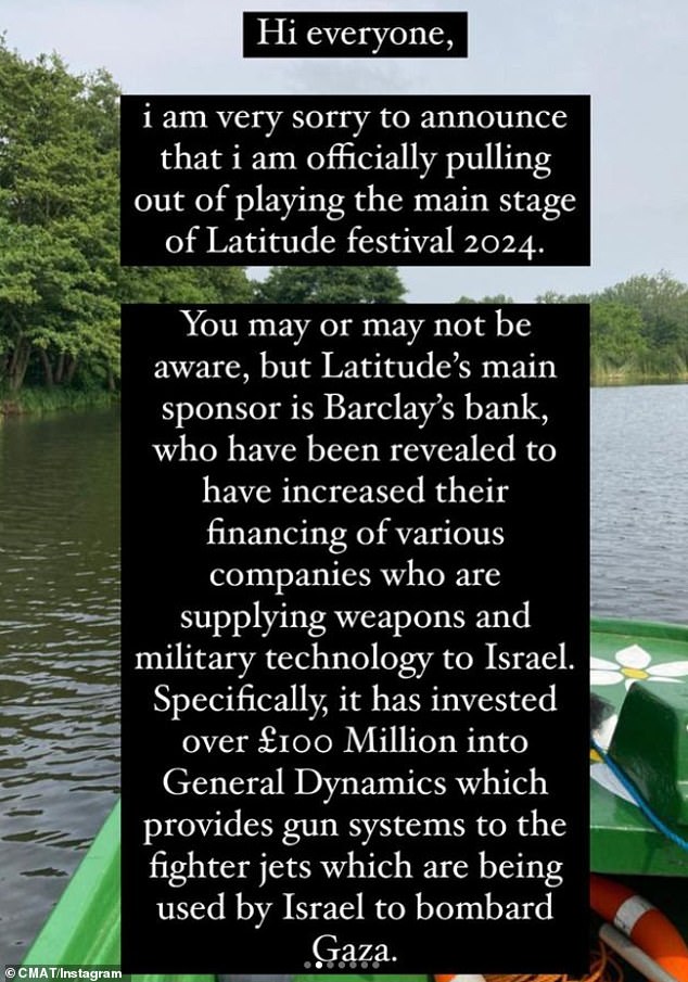 1717086517 553 CMAT pulls out of Latitude festival over Israel ties with