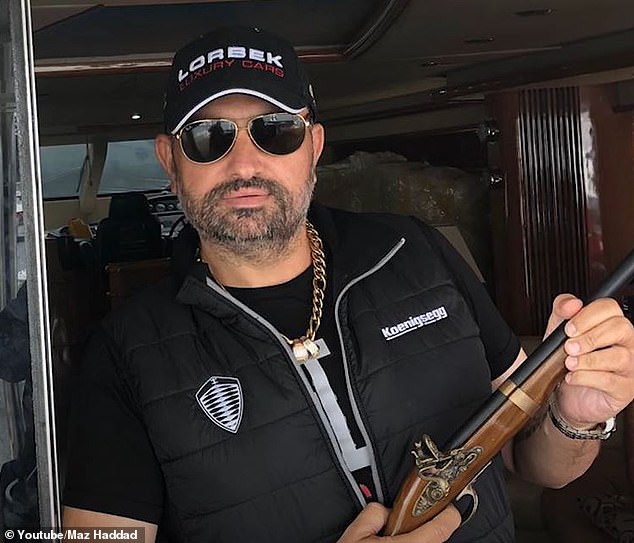 Mr. Hadad had previously shared a video of himself on YouTube in 2019, showing off his luxury yacht and holding what appears to be a novelty gun.