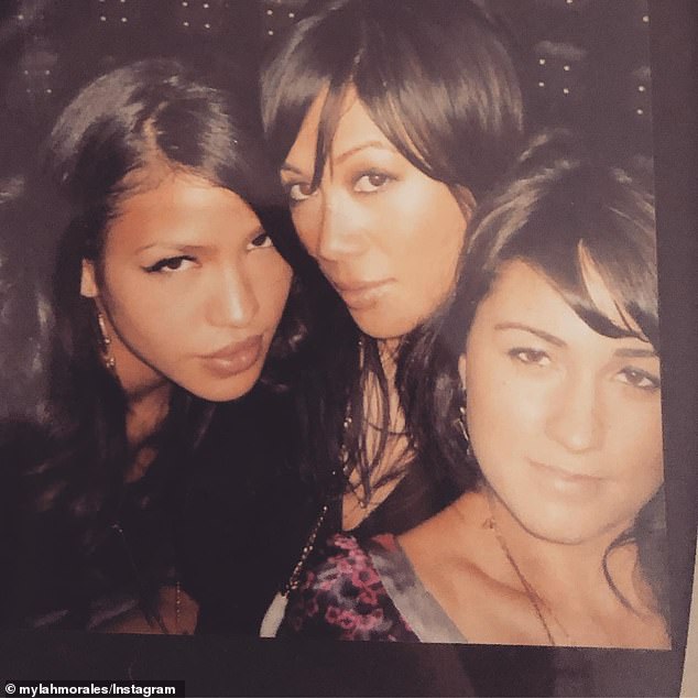 Cassie, left, is seen with Morales in an image the makeup artist posted to Instagram