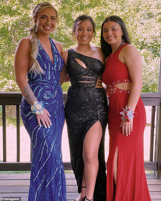 The high school student planned to get ready for graduation with her best friend Callie Parker (left) on Friday, as they did for prom earlier in May, according to The Mountaineer