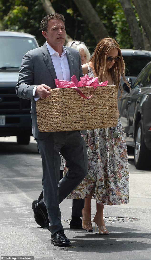 The controversial couple, who have not been photographed together for two weeks, were on their way to another party in honor of Affleck's daughter Violet's graduation.