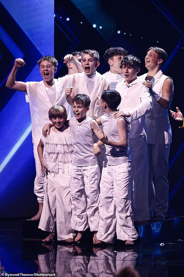 Acts The Phoenix Boys (pictured) and Northants Sing Out qualified for the judges' vote after reaching the top three of the show's fourth semi-finals