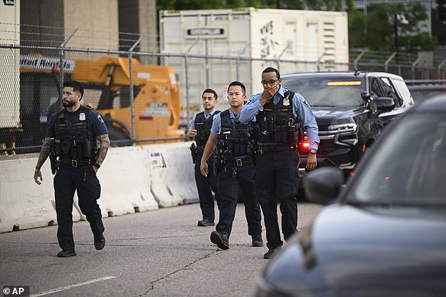 Police identified the deceased officer as Jamal Mitchell, 28. Another officer was hospitalized and several others were injured