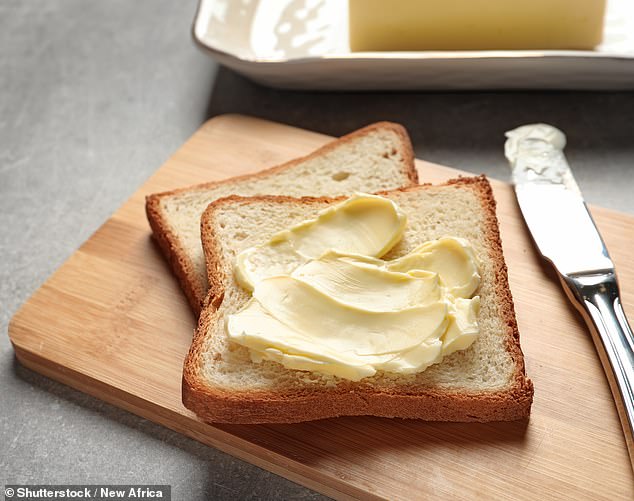 A man explained how he recently discovered that his girlfriend only butters one of the two slices of bread she uses to make a sandwich (stock image)