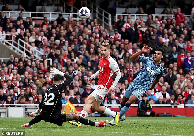 Arsenal conceded two late goals at home to Aston Villa as they suffered a costly defeat