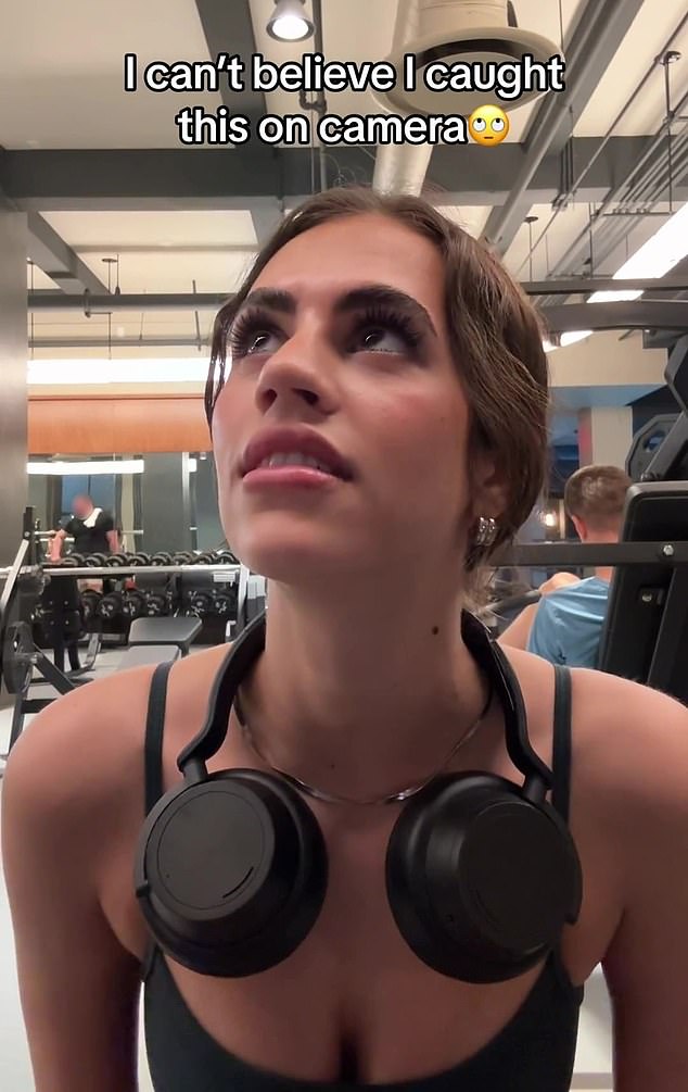 Madi was filming herself doing exercises at her local gym in Los Angeles when the complete stranger criticized her out of the blue