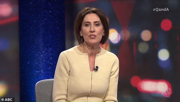 David Speers hosted from 2021 to 2023 alongside Virginia Trioli (pictured) and Stan Grant