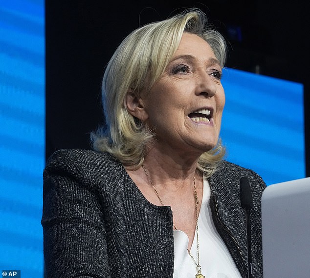 Marine Le Pen's far-right party, Rassemblement National, is performing strongly in the polls.