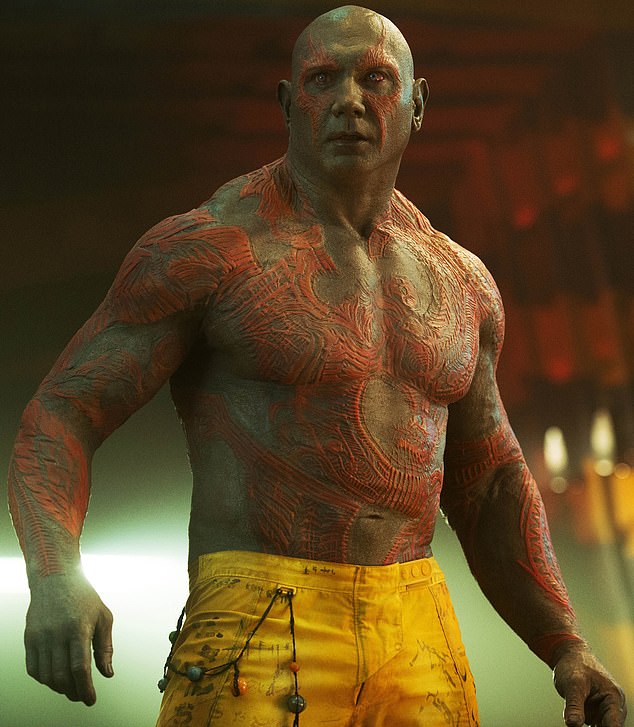 He also slowly built an acting career in the mid-2000s, culminating in his rise to international film stardom in the 2014 film Guardians Of The Galaxy (pictured)