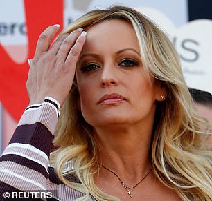 Trump was convicted on charges related to a payout to porn star Stormy Daniels (above), who claimed to have an affair with Trump