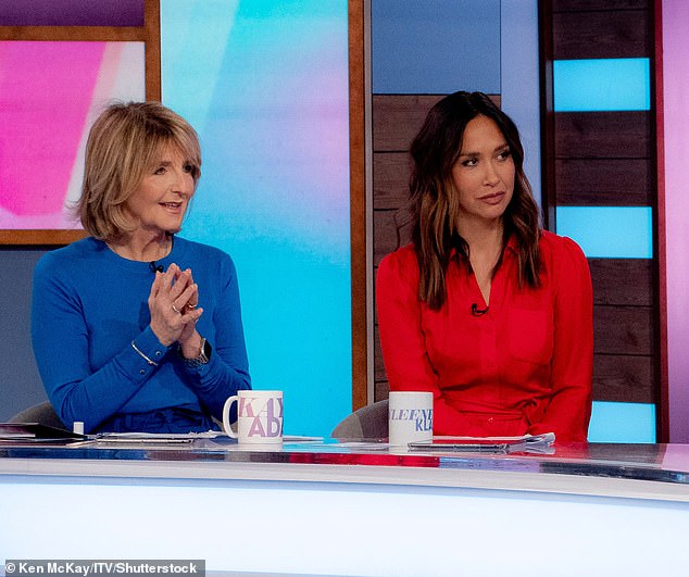 Myleene recently returned to the Loose Women panel after more than 10 years away (pictured alongside host Kaye Adams in August 2023)