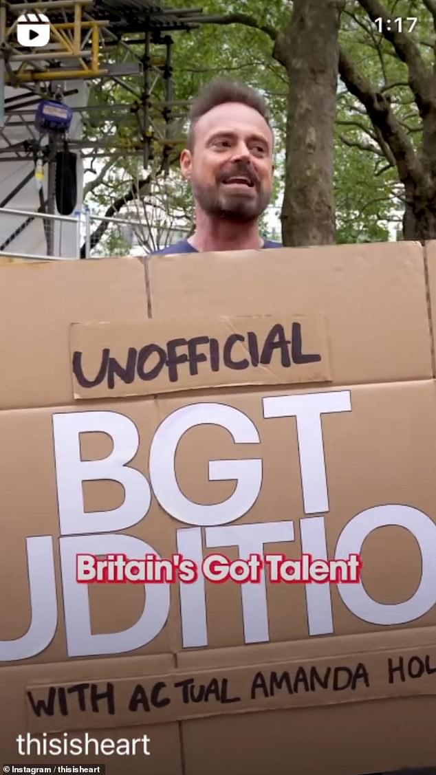 The radio host and her Heart co-host Jamie Theakston took to central London asking the audience to show off their best skills as part of a series of mock Britain's Got Talent auditions