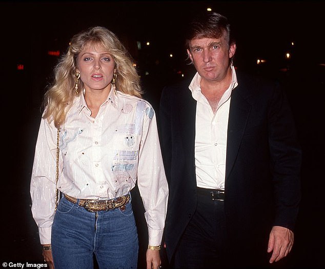 At the beginning of the year, Maples (seen with Trump in 1992) suggested she would support her ex-husband, who is currently the frontrunner for the Republican nomination.