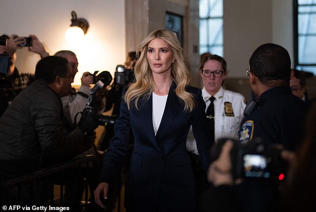 Ivanka Trump is also in Trump Tower to support her father