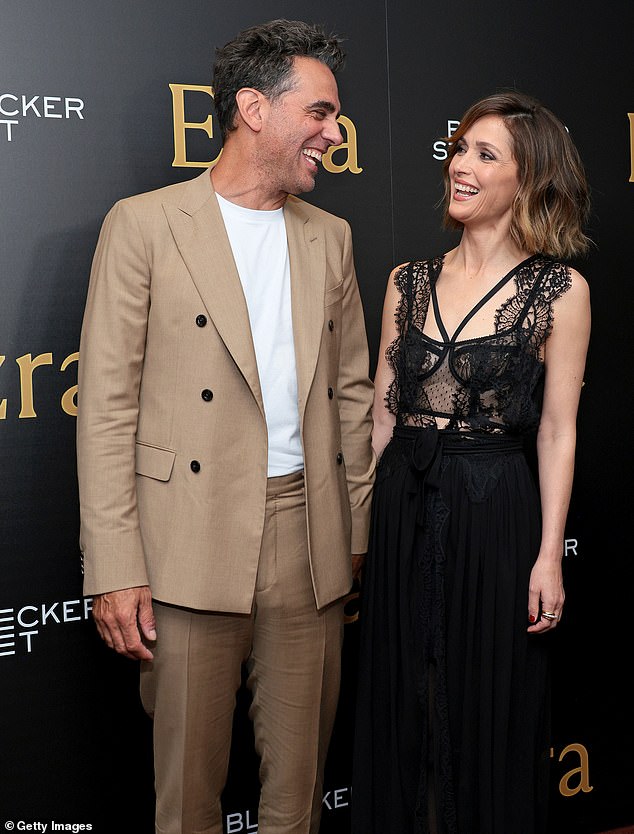 The couple, who share sons Rocco and Rafael, held hands and laughed together at the New York premiere of Ezra