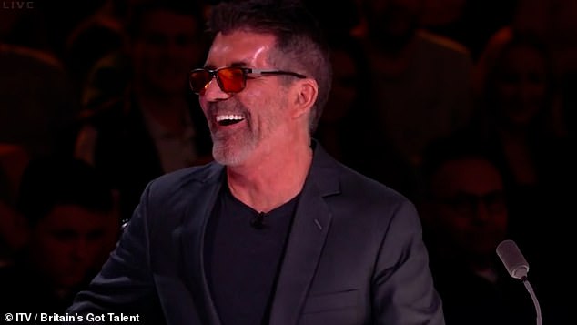 Even head judge Simon, 64, was left in stitches by the joke, as the two presenters struggled to contain their laughter