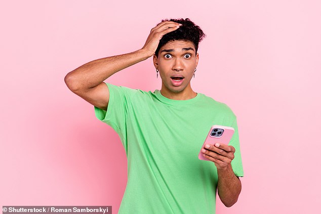 iPhone users are 'completely panicking' after a bizarre iPhone glitch this week (stock image)