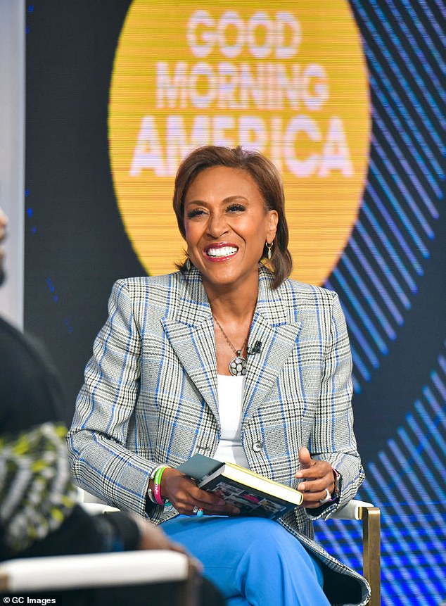 Godwin's tenure saw ratings success, but there was also internal criticism of her leadership style and hands-off management.  Pictured is Robin Roberts, the host of ABC's Good Morning America