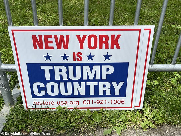 Signs at Trump's rally claim New York is 'Trump Country' ahead of his visit to the Bronx