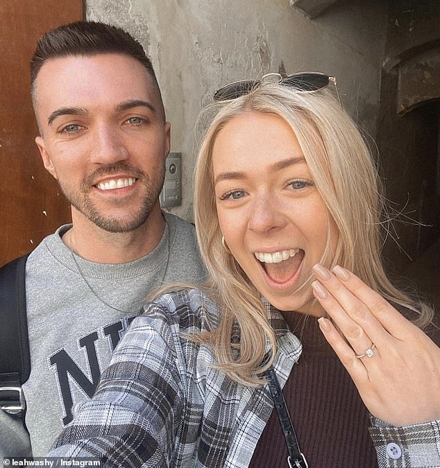 Leah Washington and Joe Pugh shared news of their engagement on Instagram while abroad in 2022