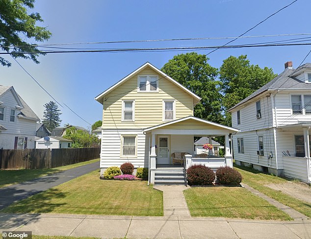 According to the NAR, potential newcomers to the area would need to earn $34,424 to qualify for a mortgage with a 20 percent down payment.  Pictured: A three-bedroom home for sale in Elmira for $95,900