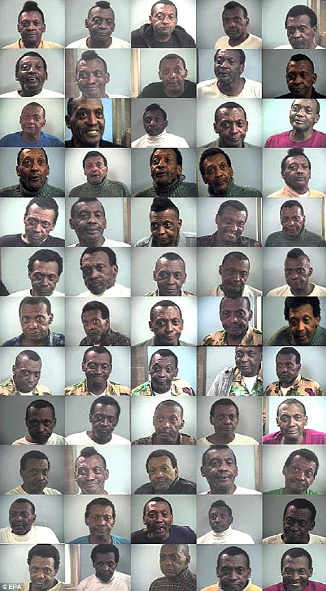 The Man with Many Mugshots: Earl never takes the same mugshot twice, as evidenced by the above collage of just some of his arrests in Kentucky